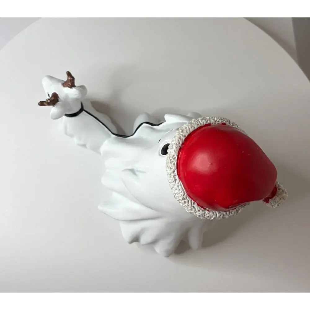 NEW Ghost W/ Santa Hat Walking Dog / Reindeer Halloween Christmas Viral TikTok